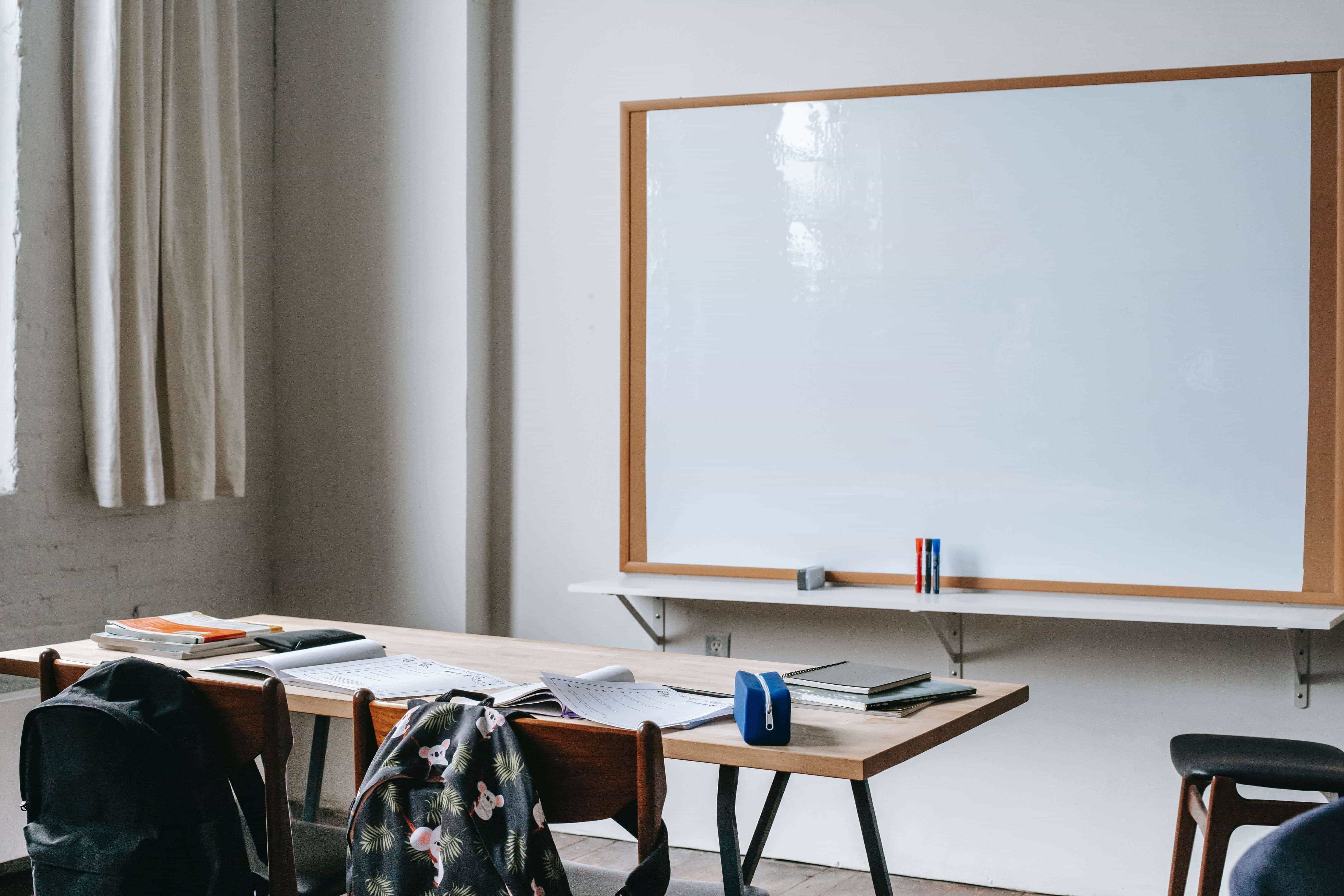 empty classroom